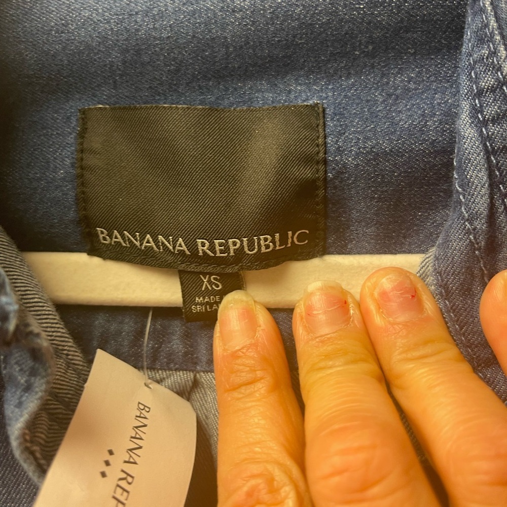 Banana Republic Heritage Expedition shirt dress woman’s size XS NWT - Picture 7 of 8